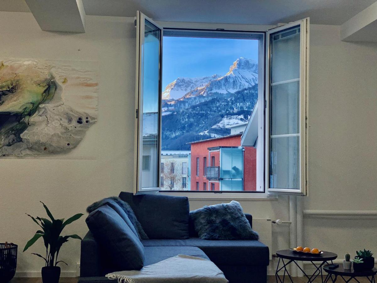 Eva O Wellnessoasis O Montainview O Pizzaoven O Lägenhet Ingenbohl Exteriör bild